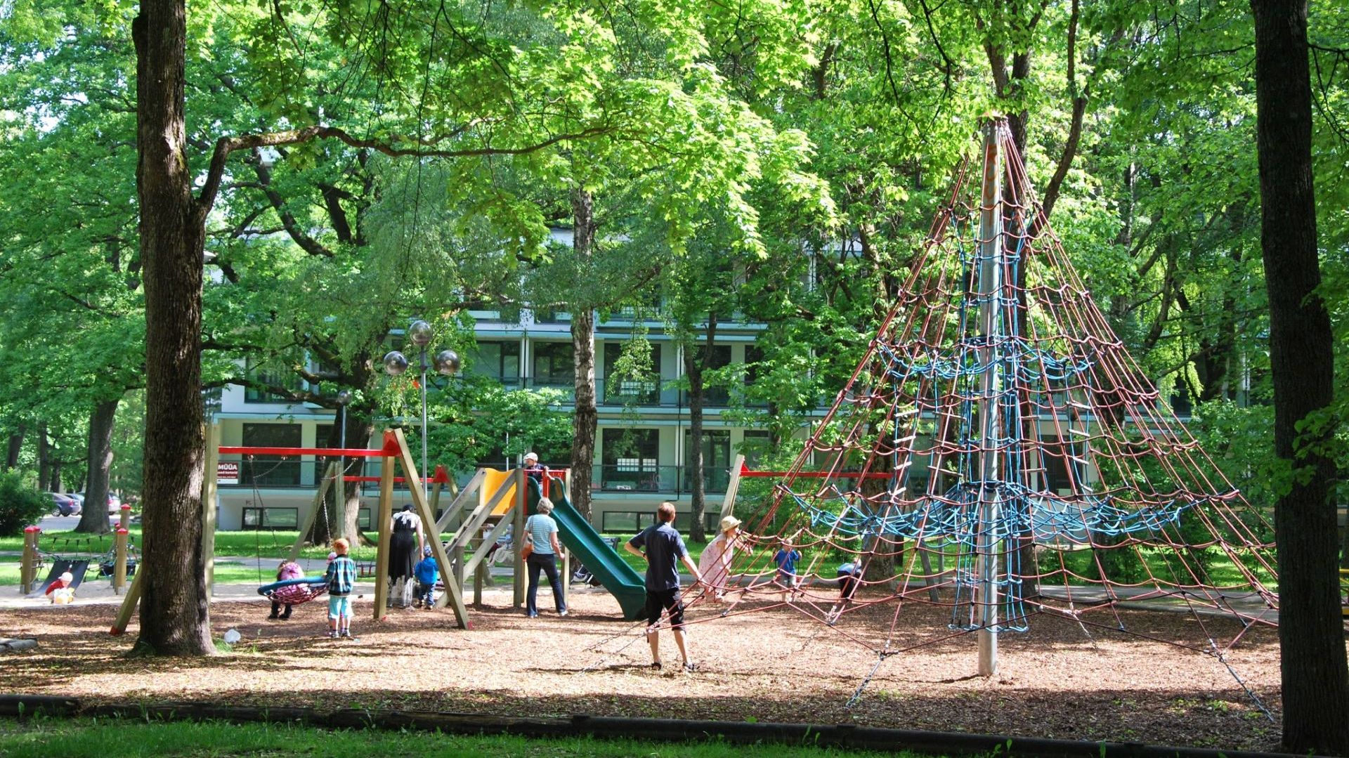 Kids playground near market. author: Elen Juurma